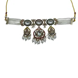 AASHISH IMITATION AD Studded & Beaded Jewellery Set image 2