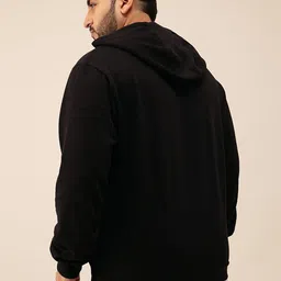 UNSTD Men Solid Hooded Sweatshirt image 2
