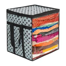 AARON INC Grey & Black Printed Wardrobe Drawer Organiser image 3