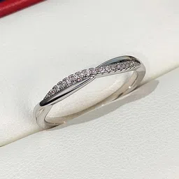 Peora Silver-Plated American Diamonds Studded Finger Ring With Gift Box-picture-11