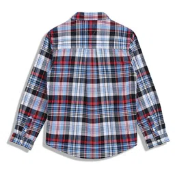 Tommy Hilfiger Boys Button-Down Collar Tartan Checked Cotton Casual Shirt image 3