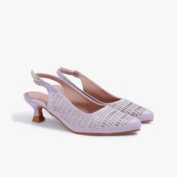 Carlton London Textured Kitten Heeled Mules-picture-23