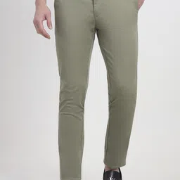 JADE BLUE Men Cotton Slim Fit Regular Trousers-picture-19