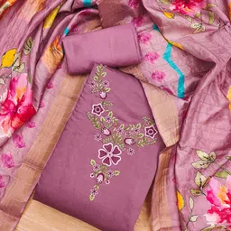 KALINI Embroidered Unstitched Dress Material-picture-23