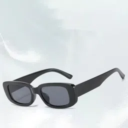 HAYDEN haiza Unisex Square UV Protected Lens Sunglasses Candy Black-image-41