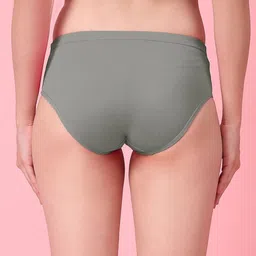 SHYAM SONS FLAIR Women Pack Of 3 Solid Anti Bacterial High-Rise Hipster Briefs image 5