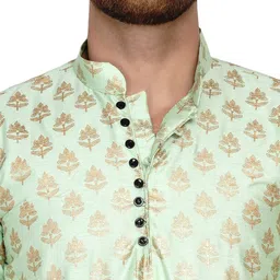 VEERA PARIDHAAN Floral Printed Mandarin Collar Straight Kurta image 5