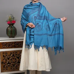 Exotic India Women Ethnic Motifs Printed Shawl-image-78