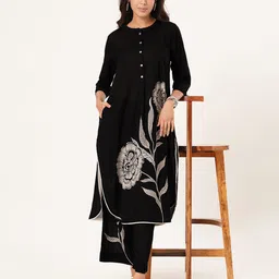 RANGMANCH BY PANTALOONS Women Printed Flared Palazzos-picture-17