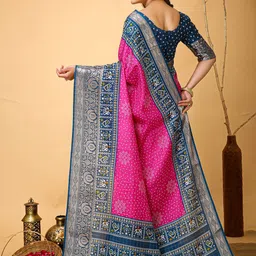 V3 FASHION STUDIO Ethnic Motifs Zari Art Silk Banarasi Saree image 4