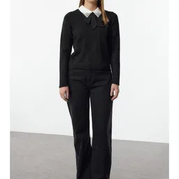 Trendyol Women Round Neck Long Sleeves Pullover Sweaters-image-14