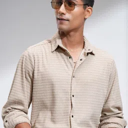HIGHLANDER Men Slim Fit Opaque Casual Shirt-picture-34