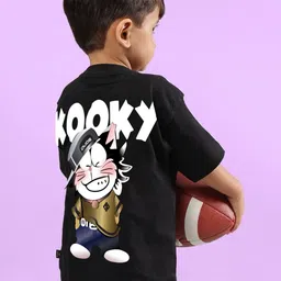 WEARDUDS Unisex Graphic Printed Round Neck Cotton Relaxed Fit T-shirt-image-24