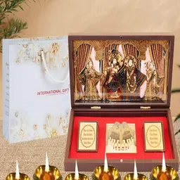 INTERNATIONAL GIFT Gold-Toned Religious Idol Showpiece image 1