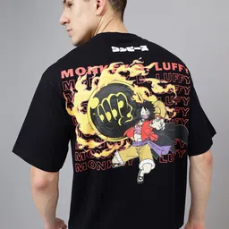 Free Authority Men Graphic Printed Round Neck Cotton Oversized T-shirt-picture-20