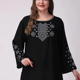 VAAMII Women Embroidered Bell Sleeve Plus Size Top-picture-30