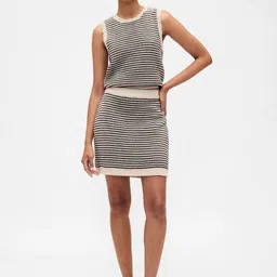 GAP Striped Pure Cotton Straight Skirt-picture-31