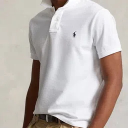 Polo Ralph Lauren Men Solid Polo Collar Cotton Slim Fit T-shirt-picture-43
