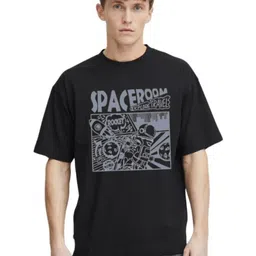 AMIGOS Men Graphic Printed Round Neck Cotton Oversized T-shirt-image-86