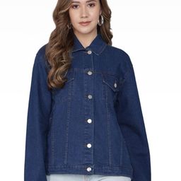 Stylecast X Kotty Women Spread Collar Solid Denim Jacket-picture-21
