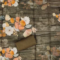 Maroosh Floral Embroidered Unstitched Dress Material image 2