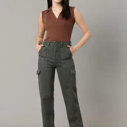 ZHEIA Women Relaxed Fit High-Rise Stretchable Jeans-picture-28