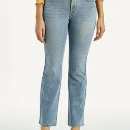 Levis Women Mid-Rise Light Fade Stretchable Bootcut Jeans-image-6