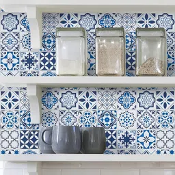 nancy Floral & Botanical Blue Wallpaper-picture-21
