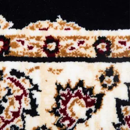 sapana carpet-mats Blue & Cream Traditional Polyester 3 x 5 Feet Machine Made Carpet image 4