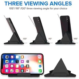 keeva (Pack of 4) Portable Three Sided Triangle Anty Slip Multi Mobile Holder Mobile Holder image 3