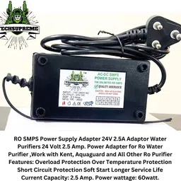 techsupreme Best RO SMPS Power Supply Adapter RO Water Filters Purifier Power Adaptor Solid Filter Cartridge image 3