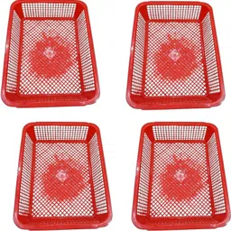grahast Fruit vegetable pack 4 BasketRectangle_267 Plastic Fruit & Vegetable Basket-picture-35