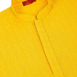 anaya azrin Men Embroidered, Embellished, Self Design Viscose Rayon Straight Kurta image 5