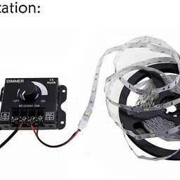Divinext DC 12V 24V 30A Adjustable Dimmer Switch Control LED Driver Power Supply PWM Dimming Controller Dimmer Switch image 2