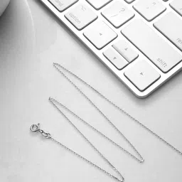 Zavya 925 Sterling Silver Rhodium-Plated Chain image 1