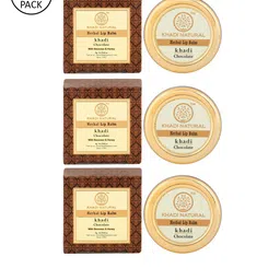 Khadi Natural Set of 3 Chocolate Herbal Lip Balm With Beeeswax & Honey-picture-47