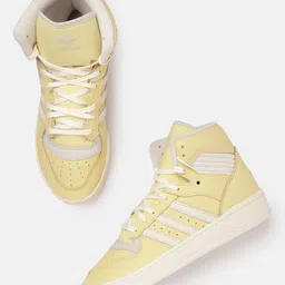 ADIDAS Originals Women Striped Nubuck High-Top Rivalry High Shoes-picture-19