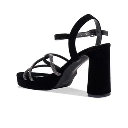 ERIDANI Embellished Open Toe Platform Heels image 2