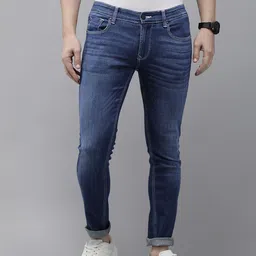 SPYKAR Men Slim Fit Low-Rise Light Fade Stretchable Jeans image 1