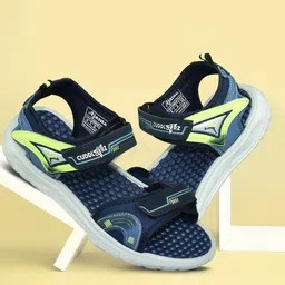 Ajanta Boys Cushioned Footbed Velcro Fastening Sports Sandals-picture-16