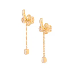 Polki Stories By Raniwala Women 14 Kt Yellow Gold Earrings Diamond 0.17 image 4
