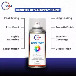 VAI ‎Pearl White Touch Up Spray Paint ‎225 ml for Mahindra Scorpio, Bolero Neo XUV500, XUV300, KUV100, ‎MH-PR-WH-225-2 (Pack of 2) image 3