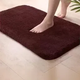 CROWN MATTINGS Brown 1400 GSM Microfibre Bath Rugs-picture-32