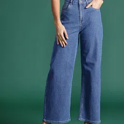 DressBerry Women Wide Leg Stretchable Jeans-image-19