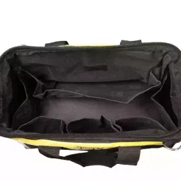 Pahal 304.8 mm (12 Inch) Multipurpose Tool Storage Bag for Electricians, Plumbers & Technicians (Black, Yellow) image 3