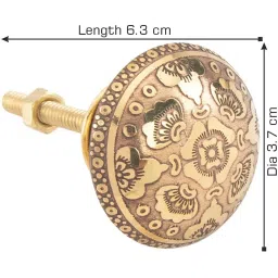 Atom 38.1 mm (1.5 inch) Brass Multicolor Glossy Finish Cabinet/Drawer Handle, BK-ORCHID-106 (Pack of 6) image 4