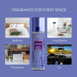 Signature Air Freshener Spray Lavender 250 ml Bottle liquid Form for Rooms, Cars & Bathrooms, FG000714 (Pack of 6 Pcs) image 5