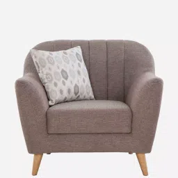 Urban Living Brown Antalya 1 Seater Sofa image 2