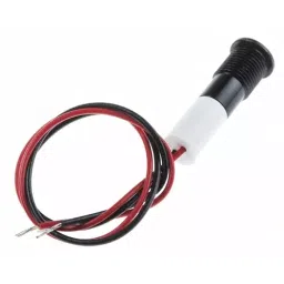RS PRO White Panel Mount Indicator 12V DC, Mounting Hole Size 8 mm, Termination Type Lead Wires, IP Rating IP67, Model No 7001996 image 3