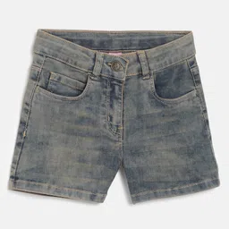 Tales & Stories Denim Woven Washed Shorts - Khaki Tint-picture-41